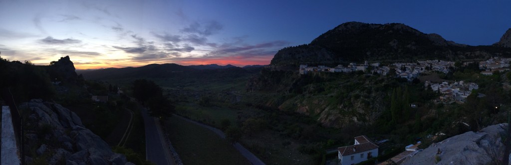 Sunrise over the Sierra de Grazalema.